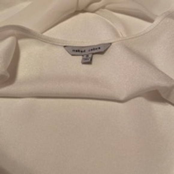 Women's Naked Zebra White Sleeveless Tank Top Size S - Picture 3 of 3